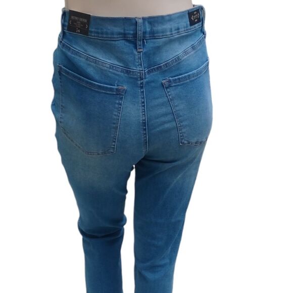 6776.Nanette Lepore High Rise Straight Leg Jeans Size 14, W34" 25"Inseam 12"Rise - Picture 11 of 14